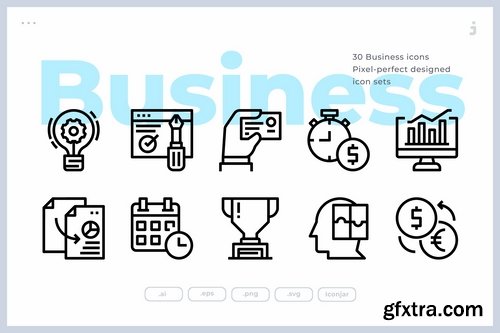 30 Business and Startup Icons