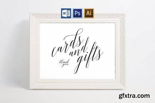 Cards and Gifts Sign Pack