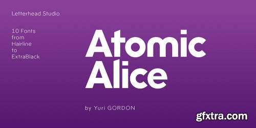 Atomic Alice Font Family - 10 Fonts[