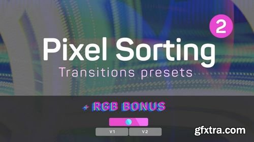 MotionArray Pixel Sorting Transitions Presets 2 Premiere Pro Presets 204944