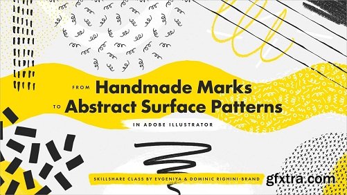 From Abstract Handmade Marks on Paper to Seamless Surface Patterns in Illustrator