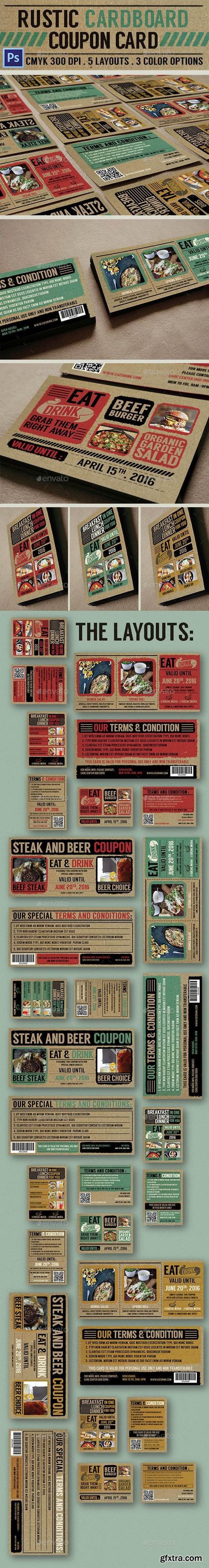 Graphicriver - Rustic Cardboard Coupon Card 15224881