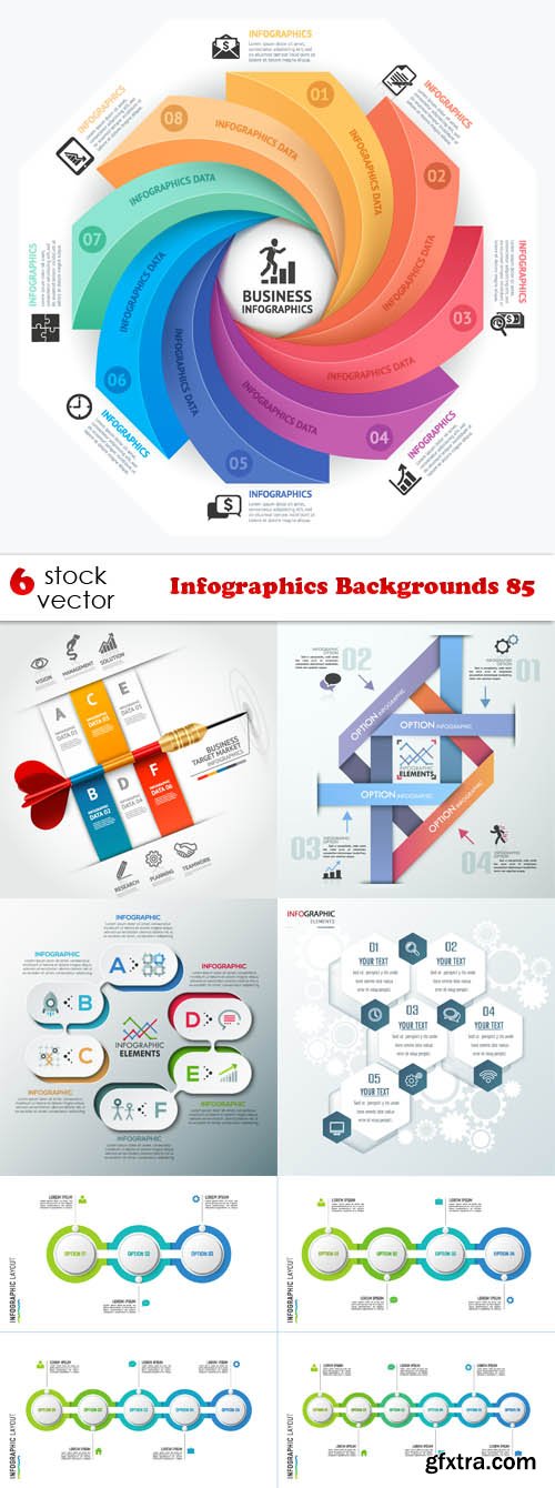 Vectors - Infographics Backgrounds 85