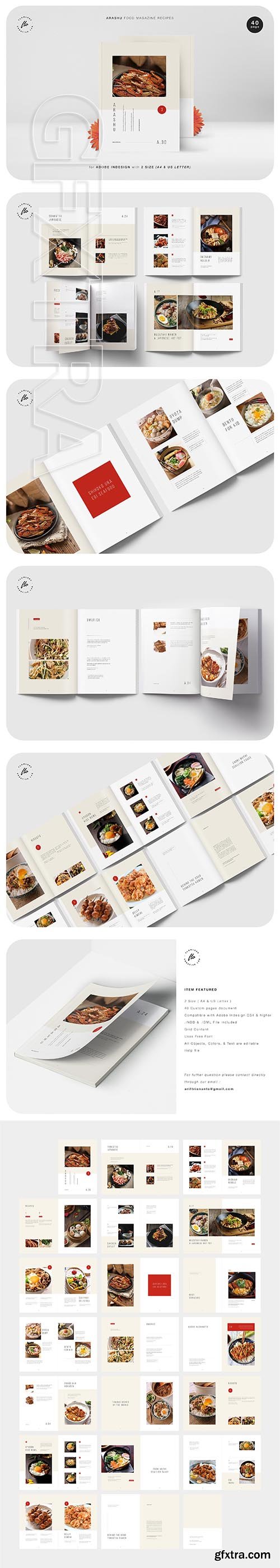 CreativeMarket - ARASHU Food Magazine Recipes 3617826