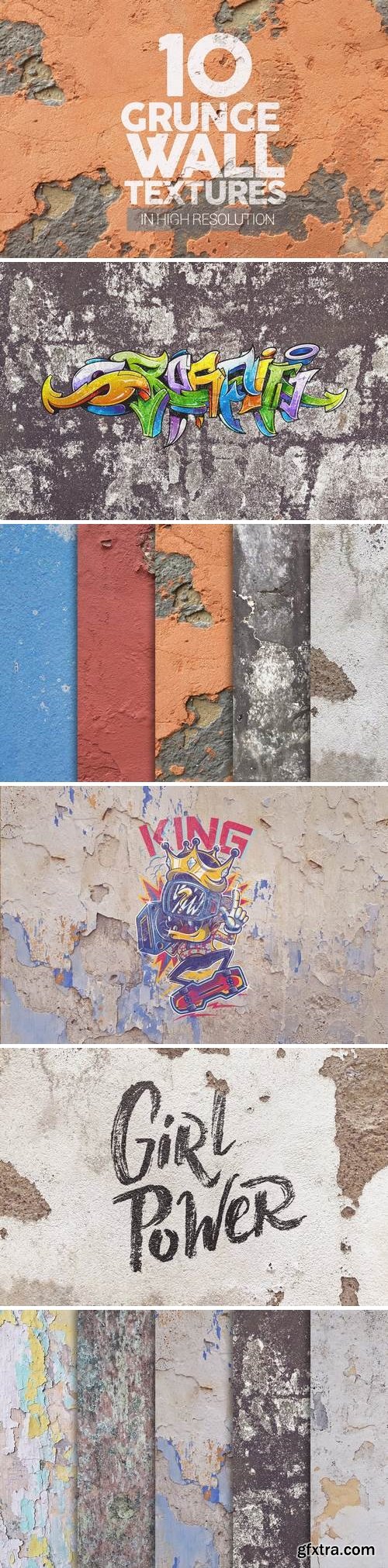 Grunge Wall Textures x10