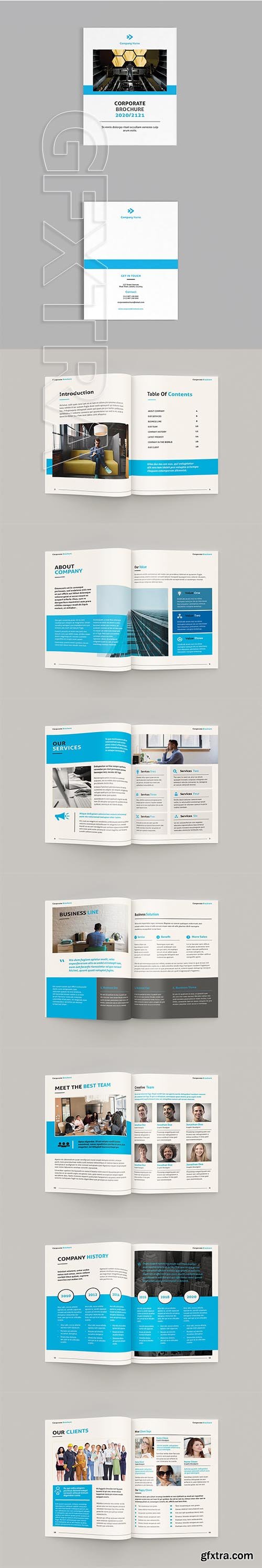 CreativeMarket - Brocore - A4 Corporate Brochure 3556173