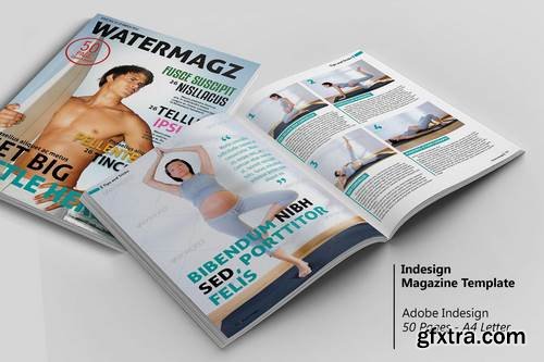 Watermagz - InDesign Magazine Template