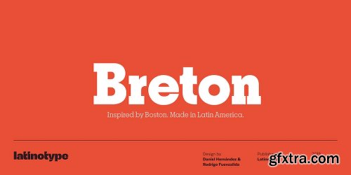 Breton Font Family - 20 Fonts