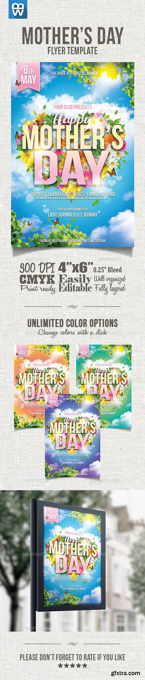 Mother\'s Day Flyer Template 15877342