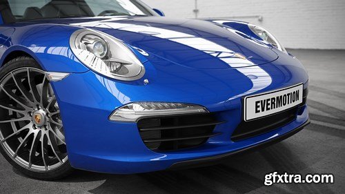 Porsche Carrera 911 2017 EVERMOTION HD Models Cars Vol.6 3D Model