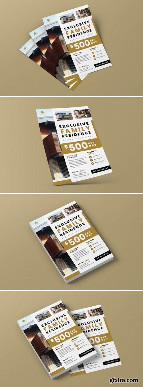 Family Residence Property AI and PSD Flyer Vol.3