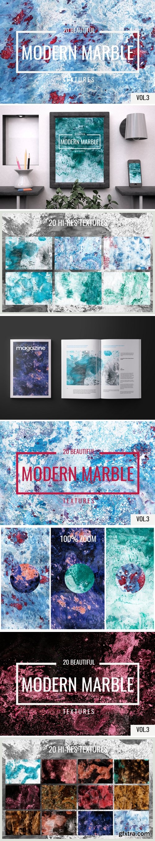 DesignBundles - Modern marble vol.3 textures backgrounds overlays backdrop 236926