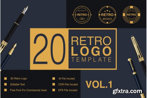 Retro Logo Template VOL.01