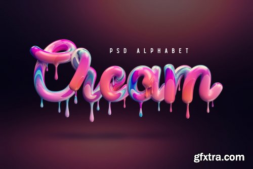 CreativeMarket - Cream alphabet 3581137