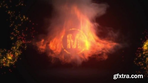 MotionArray Fire Logo Reveal 207545
