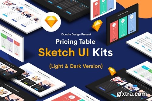 Pricing Table Sketch UI Kits