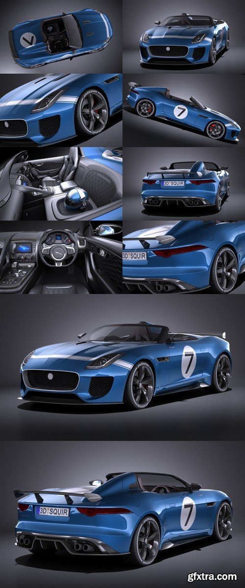 Jaguar Project 7 Concept 2016 VRAY - 3D Model
