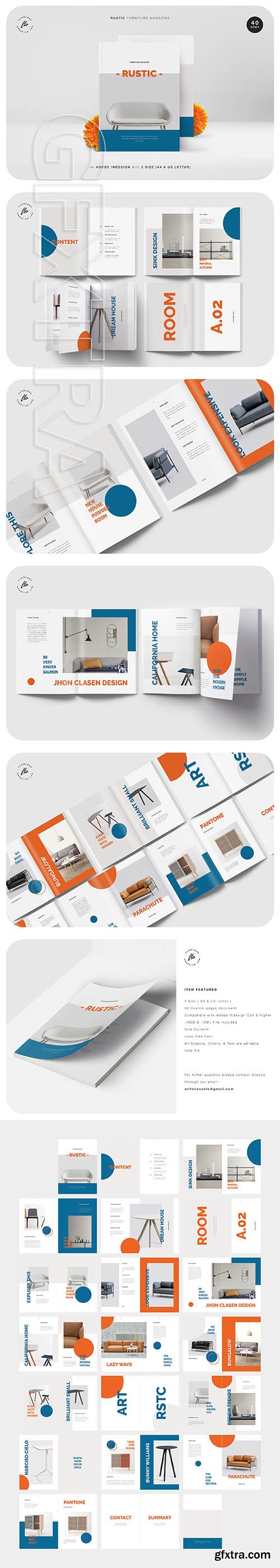 CreativeMarket - RUSTIC Furniture Magazine 3672919
