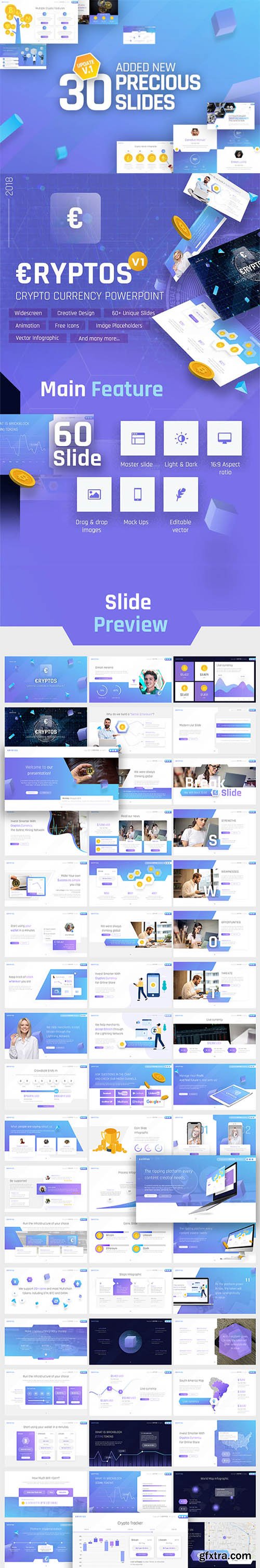 Cryptos - Crypto Currency PowerPoint Template 22605114