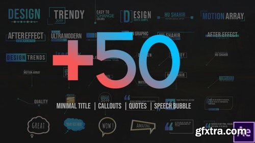 MotionArray 50 Motion Titles Pack 211126