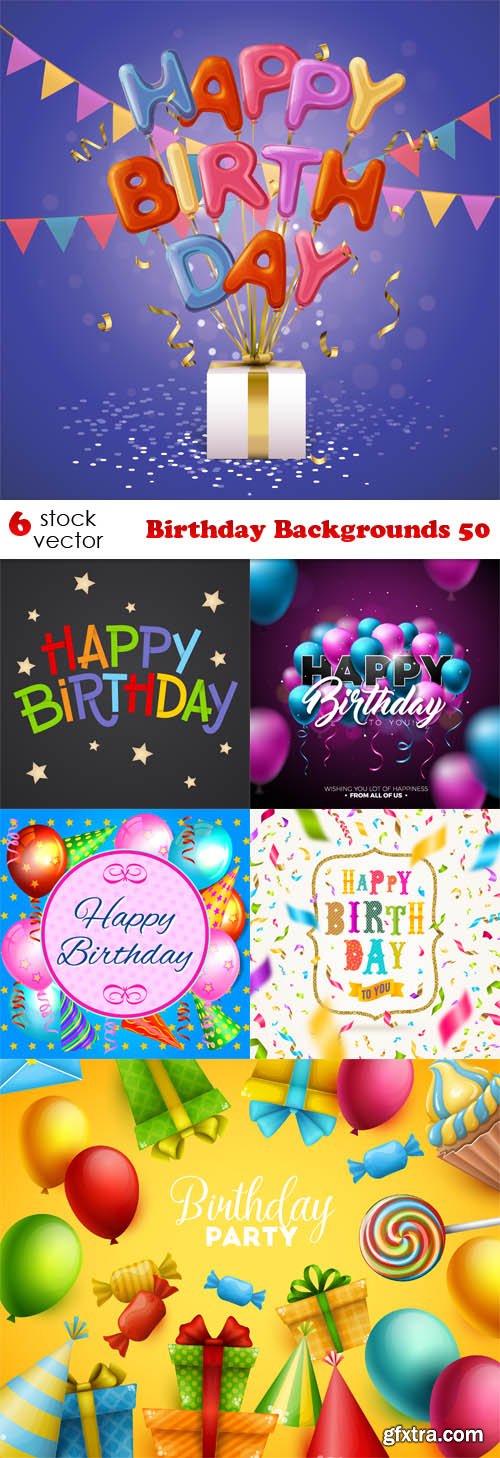 Vectors - Birthday Backgrounds 50