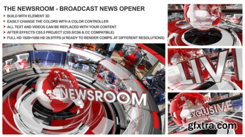 Videohive The Newsroom - Broadcast Design News Opener 14935179