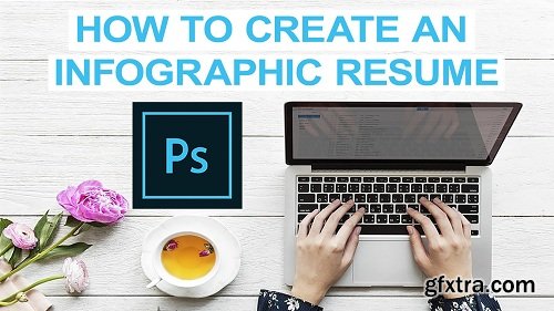 Photoshop RESUME: Create an Infographic Resume and Template in Photoshop 2019: Adobe Photoshop