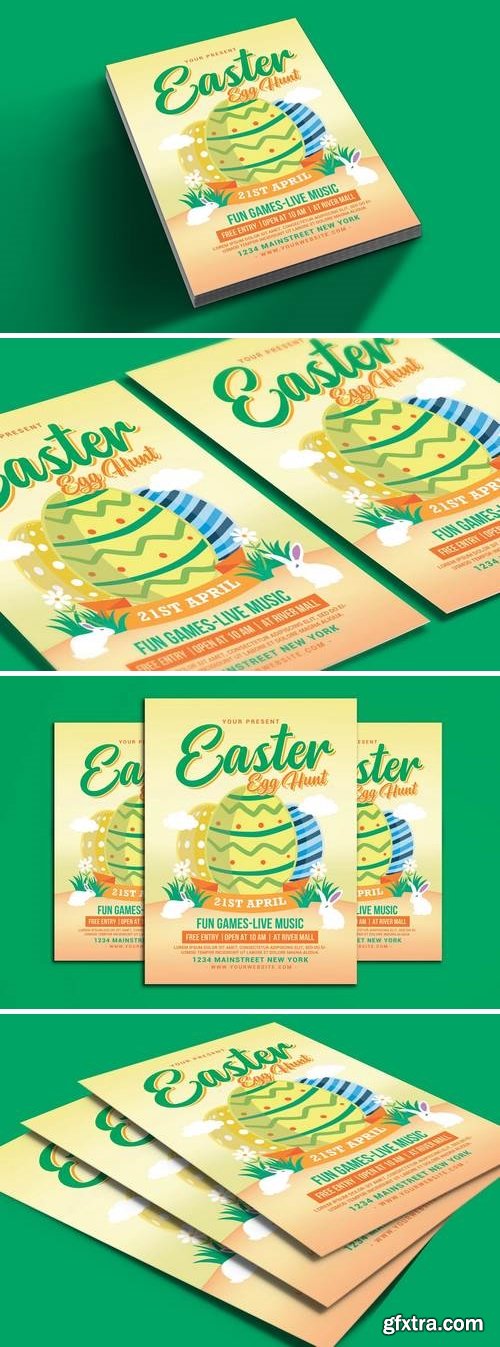 Easter Egg Hunt Flyer Template 2