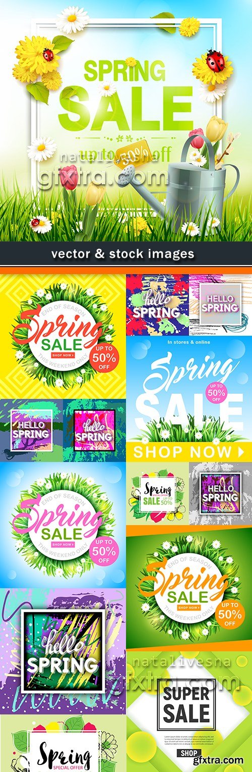 Spring discounts and special offers reduction of price