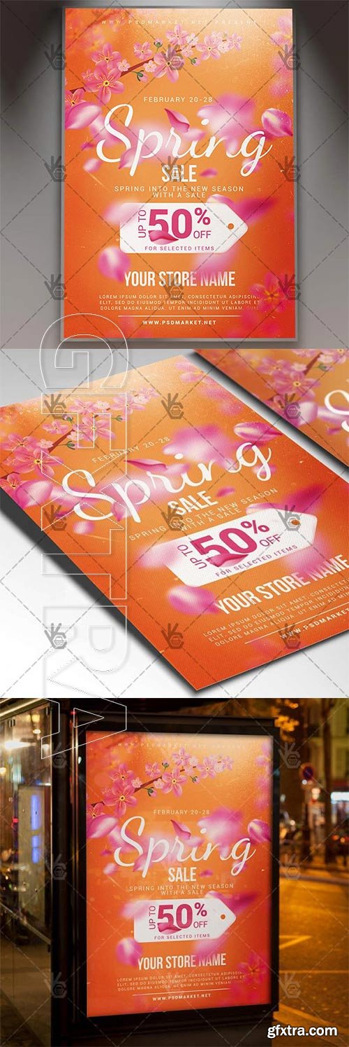 Spring Sale – Seasonal Flyer PSD Template