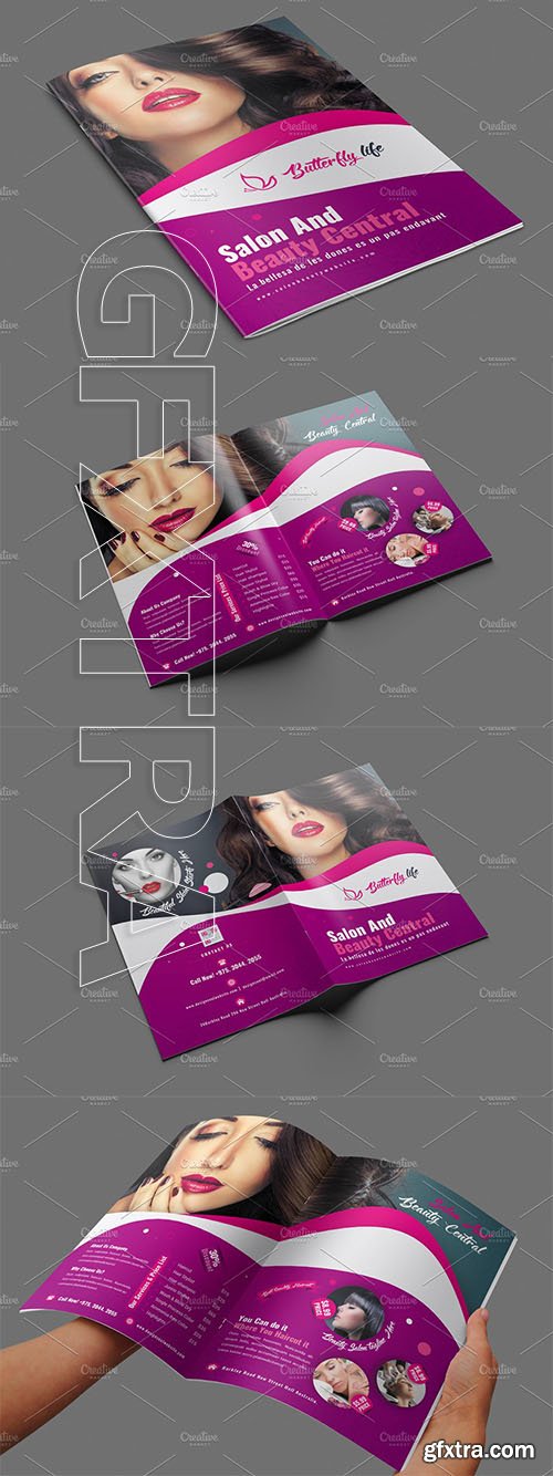 CreativeMarket - Beauty Saloon Brochure Templates 3455102