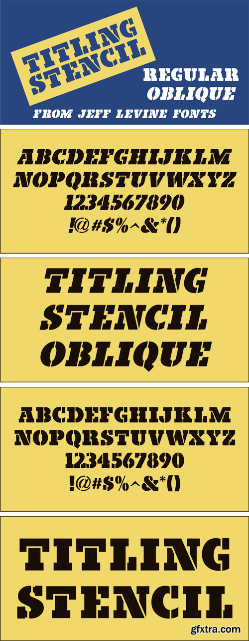 Titling Stencil JNL Font