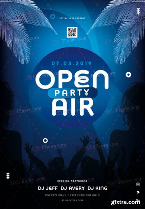 Open Air Party V1 2019 PSD Flyer Template