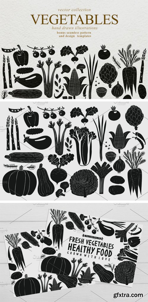 CM - Vegetables Vector Collection 3509708