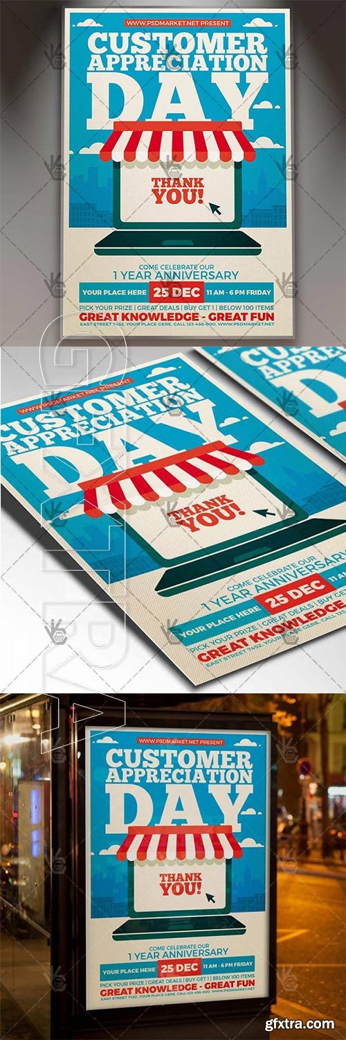 Customer Appreciation Day – Business Flyer PSD Template