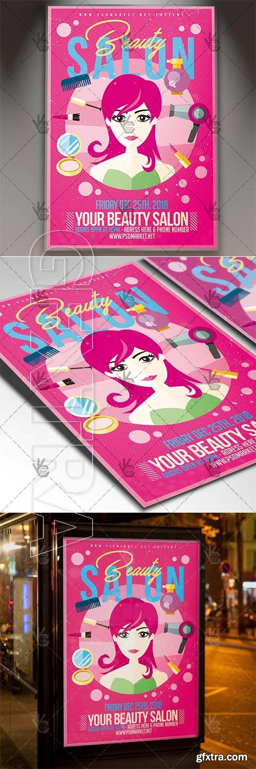 Beauty Salon – Business Flyer PSD Template