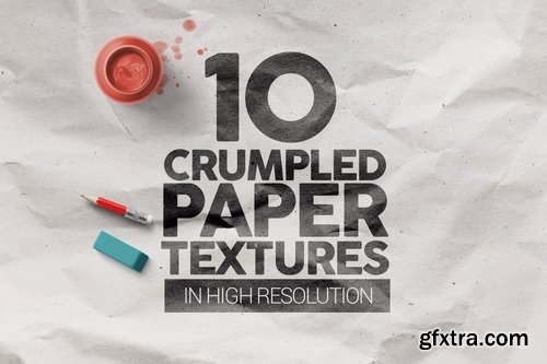 Crumpled Paper Textures x10