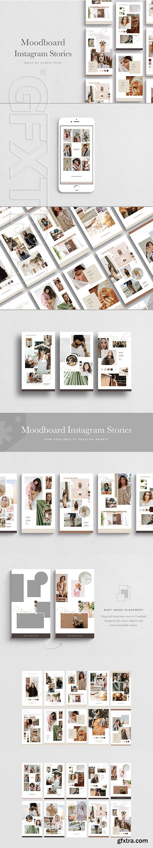 CreativeMarket - Moodboard Instagram Stories 3656050