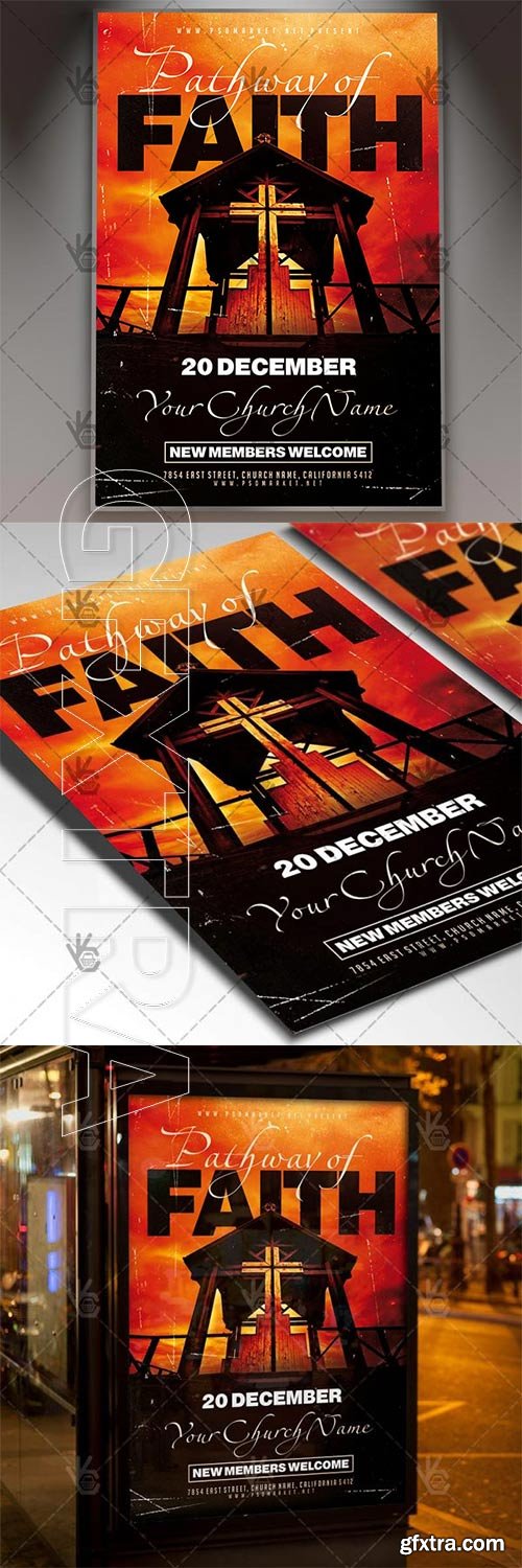 Pathway of Faith – Church Flyer PSD Template