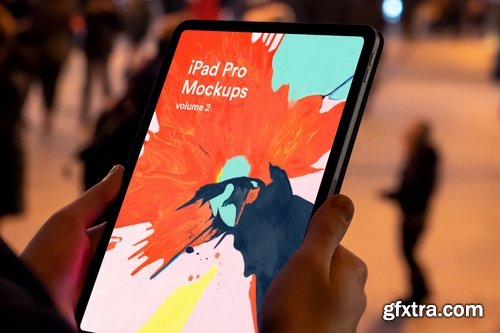 New iPad Pro (2018) Black Mockup v2