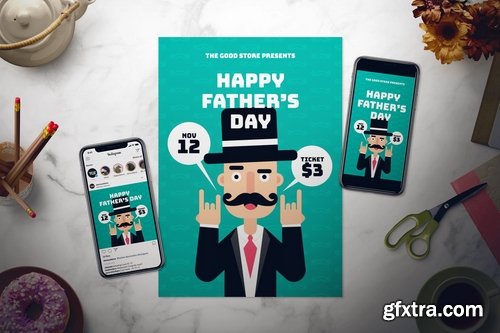 Father\'s Day Flyer Set