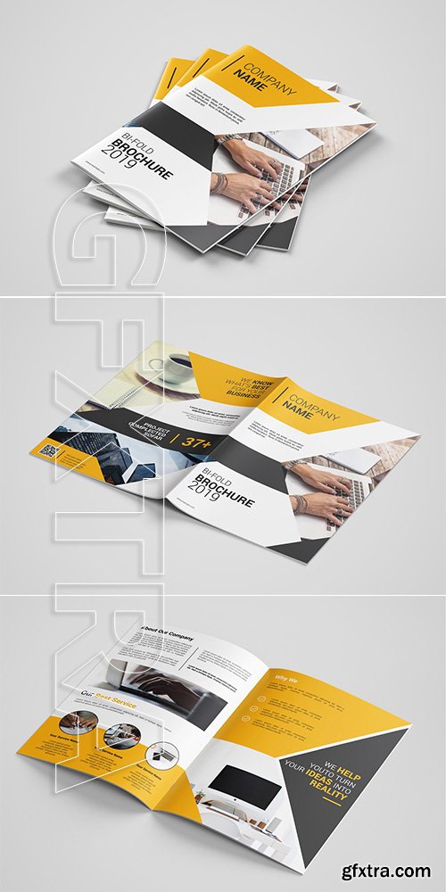 CreativeMarket - Bi-fold Corporate Brochure 3694231