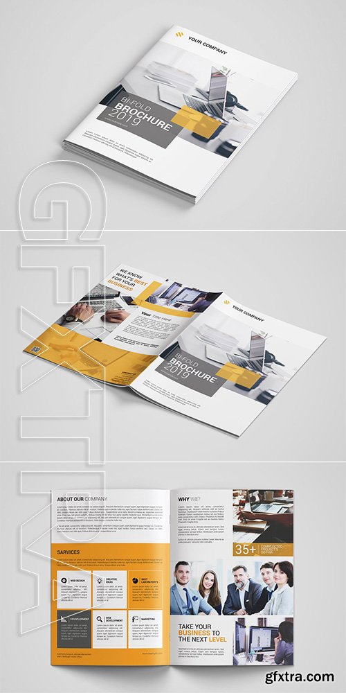 CreativeMarket - Bi-fold Brochure 3694151