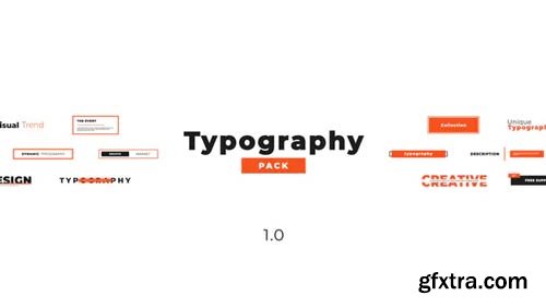 Videohive - Creative Typography Pack - 23018916