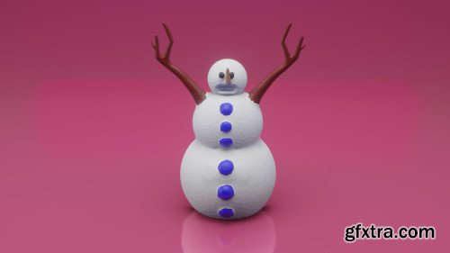 Sculpt 3D Printed Snowman - Sculpting Basics in Blender 2.8 - Design for 3D Printing - Beginners