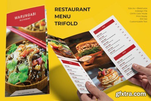 Trifold Restaurant Menu