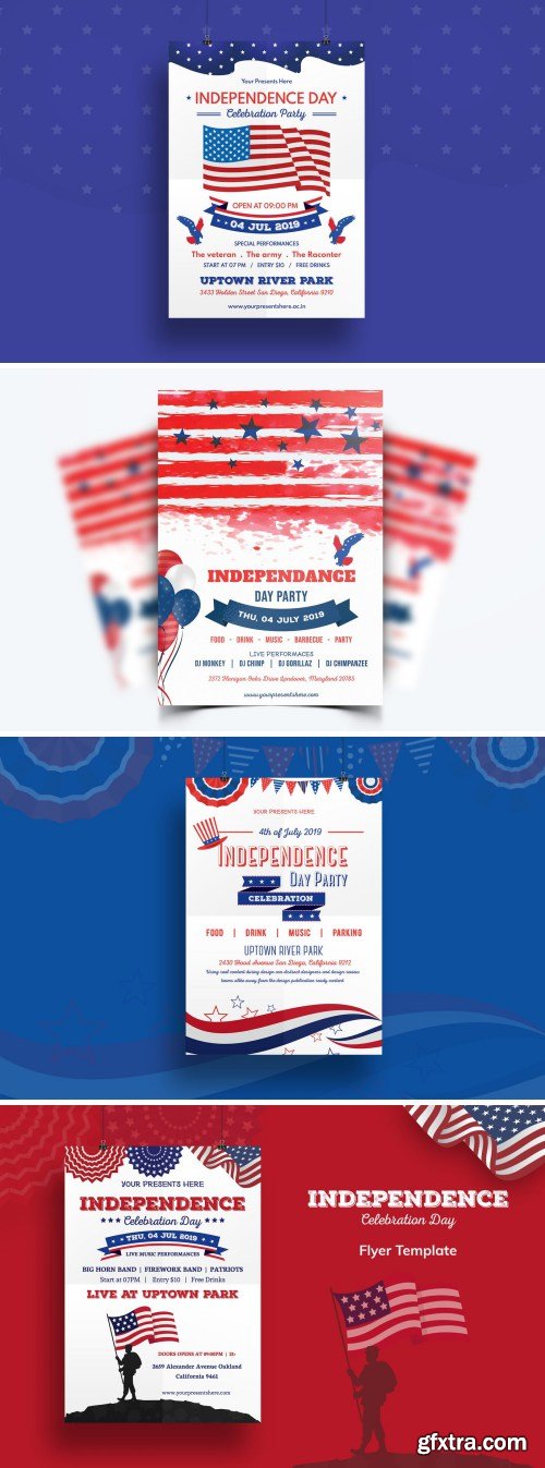 Independence and Memorial Day Flyer Bundle