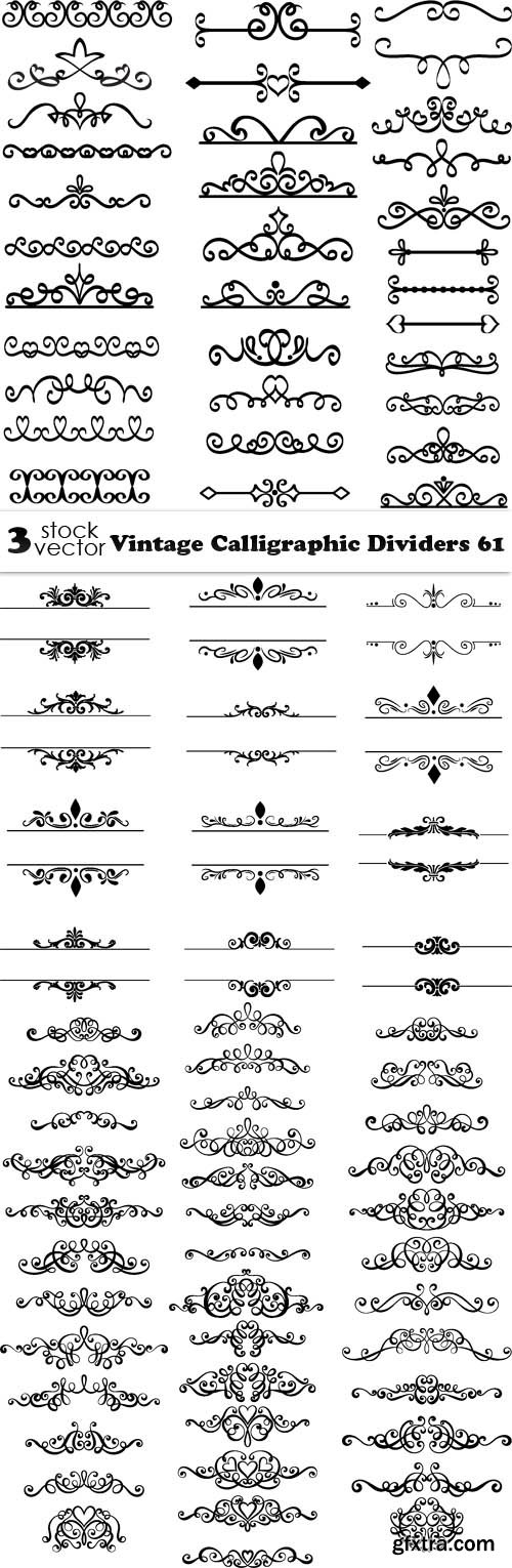 Vectors - Vintage Calligraphic Dividers 61