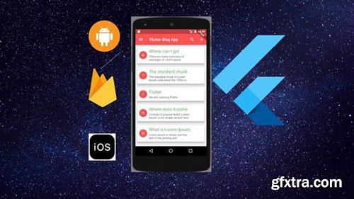 Flutter Blog app Using Firestore Build ios & Android App