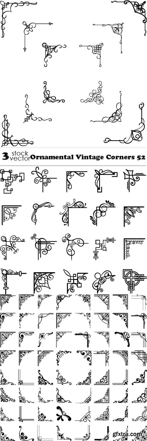 Vectors - Ornamental Vintage Corners 52